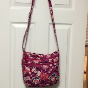 Vera Bradley Triple Zip Hipster with accessaries